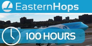 100 Hours - Fly a total of 100 hours with EasternHops.