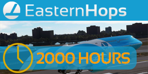 2000 Hours - Fly a total of 2000 hours with EasternHops.