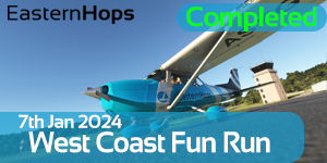 West Coast Fun Run - Cess - For completing the Tour: West Coast Fun Run - Cessna Sunday.